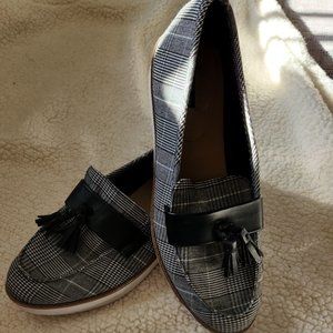 Parker & Sky Tweed Loafers with Tassels Size 10 EUC